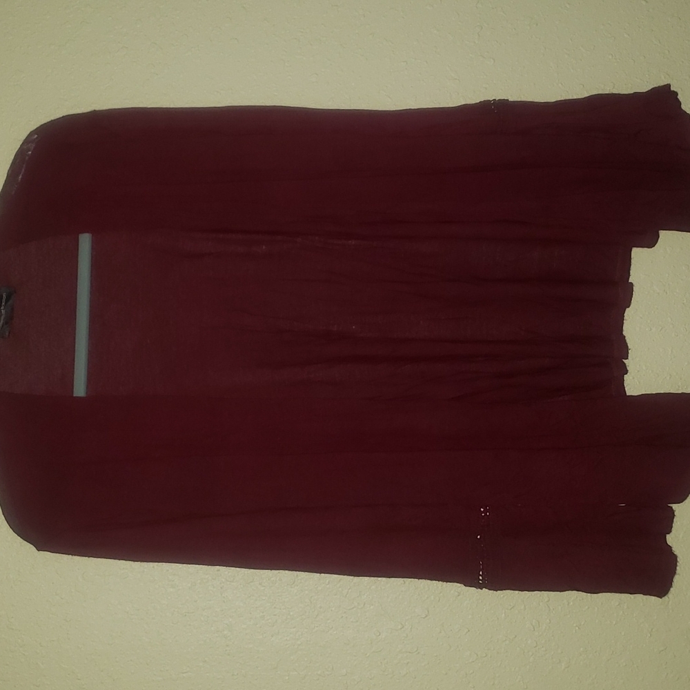 Burgundy cardigan